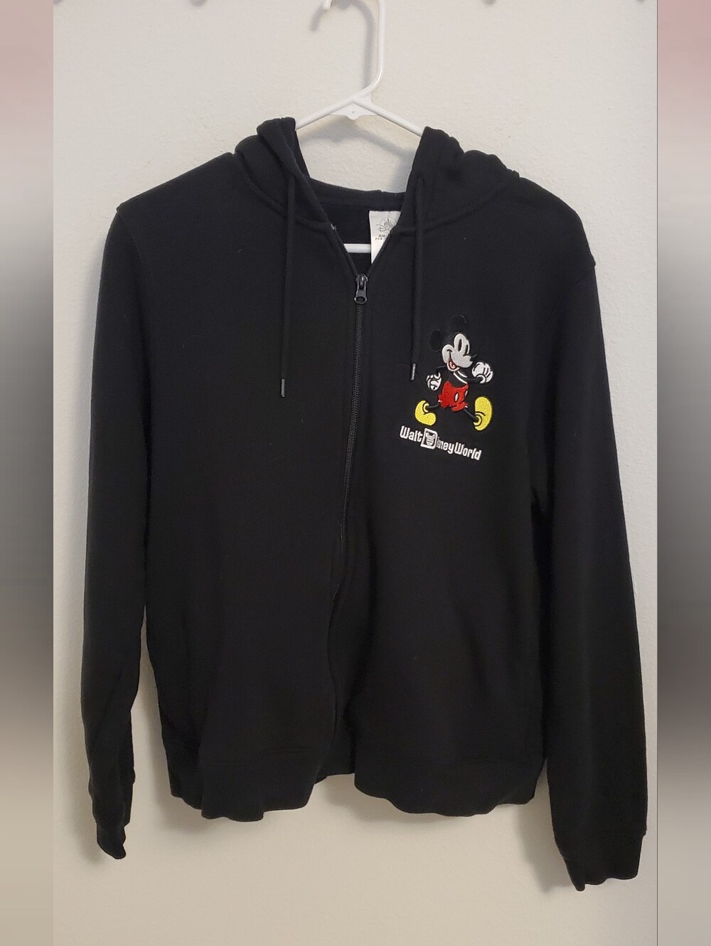 Disney Parks Women's Walt Disney World Black Mickey Mouse Zip Up Hooded Jacket